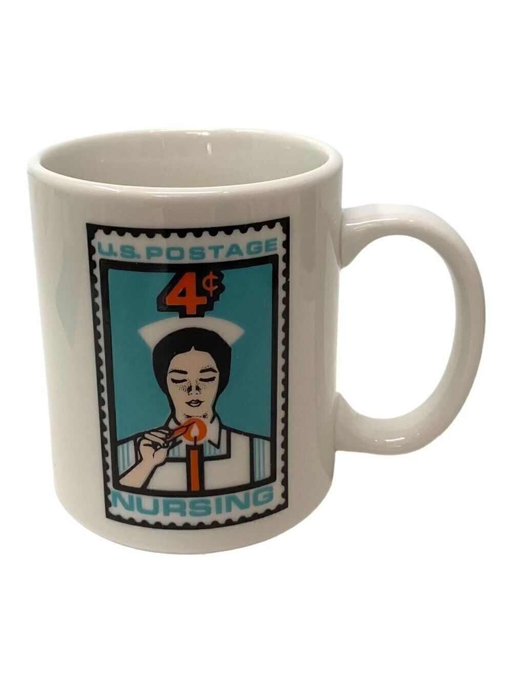 Rosalinde Nursing Postage Mug Commemorative Stamp 4 Cents White Ceramic Cup Gift